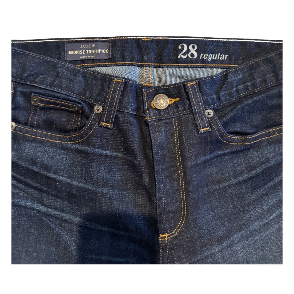 J. Crew Mid Rise Toothpick Women’s Skinny Jeans. Size 28 regular